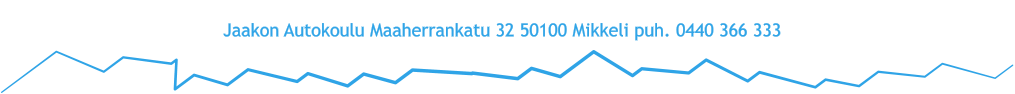 Jaakon Autokoulu Maaherrankatu 32 50100 Mikkeli puh. 0440 366 333