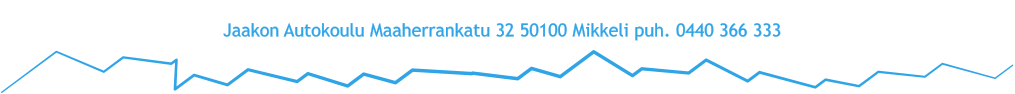 Jaakon Autokoulu Maaherrankatu 32 50100 Mikkeli puh. 0440 366 333