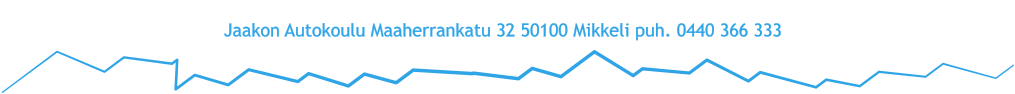 Jaakon Autokoulu Maaherrankatu 32 50100 Mikkeli puh. 0440 366 333